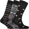 Paul Smith 3 Pack Socks Black In Black