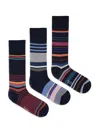 Paul Smith 3-pack Socks "navy" In Multi