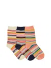 Paul Smith Three-pack Of Cotton Socks With Lurex Thread In Multi