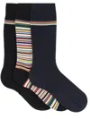 Paul Smith 3-pack Socks With Logo In Black