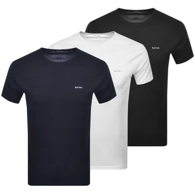 Paul Smith 3 Pack T Shirts In Black