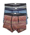 Paul Smith 3 Pack Trunk Boxers Signature Mixed In White