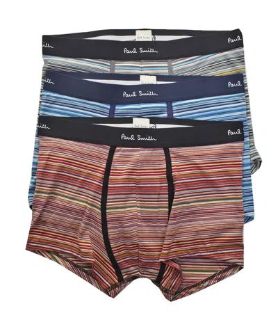 PAUL SMITH 3 PACK TRUNK BOXERS SIGNATURE MIXED