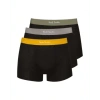 PAUL SMITH PAUL SMITH 3 PACK UNDERWEAR COL: BLACK WITH GREEN/YELLOW/GREY WAISTBAN