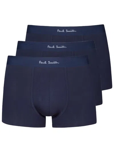 Paul Smith 3-pack Di Boxer Shorts For Men In Blue