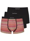 Paul Smith 3-pack Men's Boxer Briefs In Black