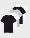Paul Smith 5 Pack Mens Script Logo T-shirts In Black
