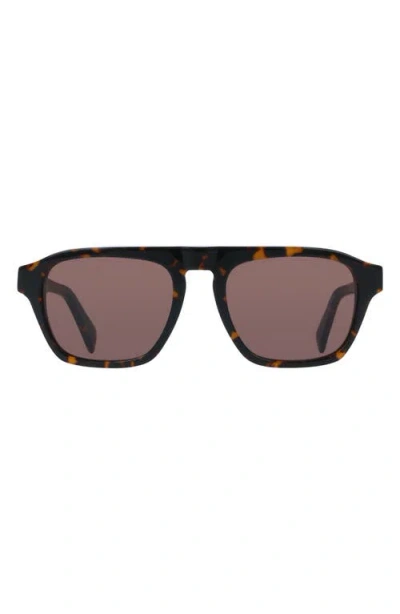Paul Smith 54mm Modified Rectangular Sunglasses In Havana Multistripes