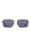Paul Smith 58mm Modified Rectangular Sunglasses In Silver/grey