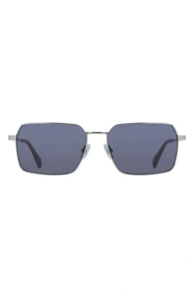 Paul Smith 58mm Modified Rectangular Sunglasses In Silver/grey