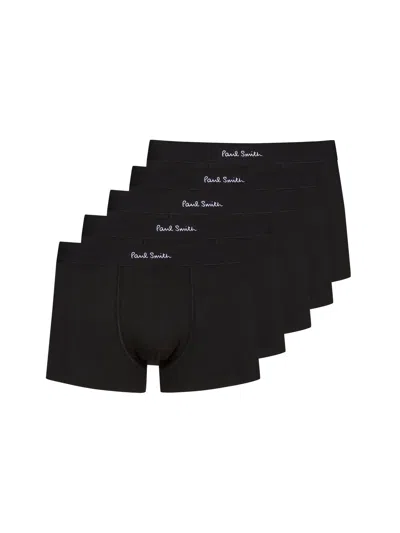 Paul Smith 5-pack Boxer Con Logo In Black