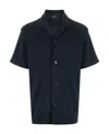Paul Smith A Short Sleeved Shirt In Black