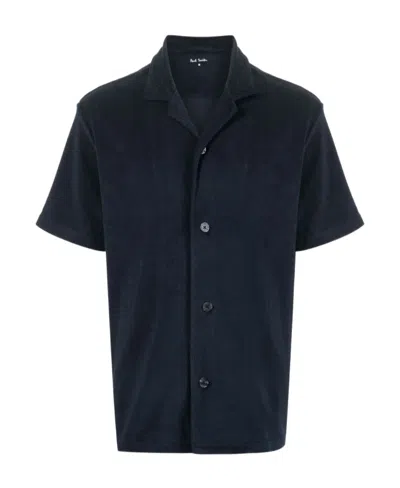 Paul Smith A Short Sleeved Shirt In Black