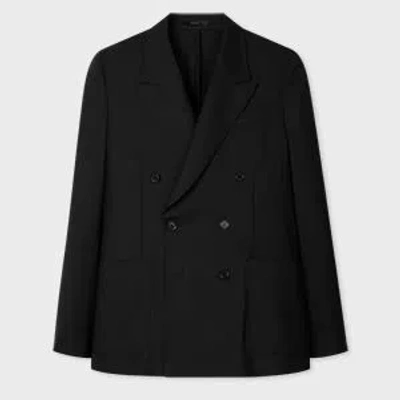 Paul Smith A Suit To Travel In - Black Double-breasted Wool Blazer