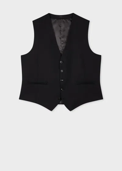 Paul Smith A Suit To Travel In - Black Wool Waistcoat