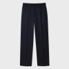 Paul Smith A Suit To Travel In - Navy Elasticated-waist Trousers Blue In Black
