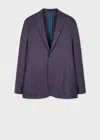 Paul Smith A Suit To Travel In - Slate Grey Wool Unlined Blazer Purple In Purple