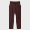 Paul Smith A Suit To Travel In - Slim-fit Burgundy Drawstring-waist Wool Trousers Red In Brown