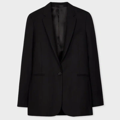 Paul Smith Single-breasted Wool Blazer In Black