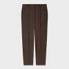 Paul Smith A Suit To Travel In - Women's Brown Slim-fit Wool Trousers In Brown