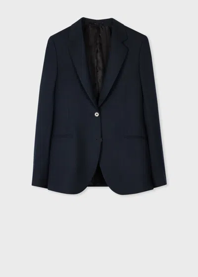 Paul Smith A Suit To Travel In - Women's Dark Navy Two-button Wool Blazer Blue