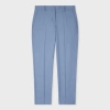 Paul Smith A Suit To Travel In - Women's Dusty Blue Slim-fit Wool Trousers In Blue