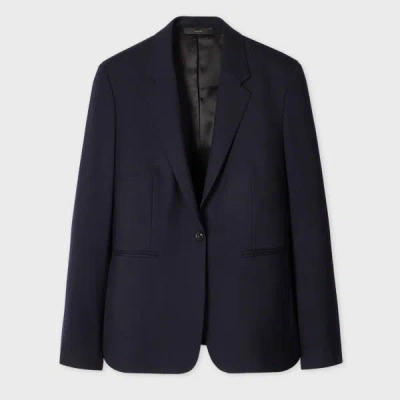 Paul Smith A Suit To Travel In - Women's Navy One-button Wool Blazer Blue