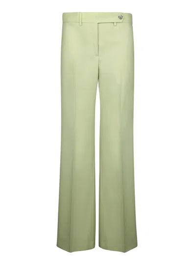 Paul Smith Tailored Green Trousers With Wide-leg Cut