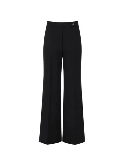 Paul Smith 'a Suit To Travel In' Pressed-crease Wool Trousers In Black