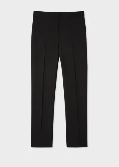 Paul Smith A Suit To Travel In - Women's Slim-fit Black Wool Trousers