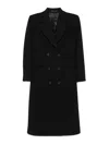 Paul Smith Double-breasted Long Coat In Negro