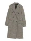 Paul Smith Double-breasted Coat Featuring Front Pockets In Gray