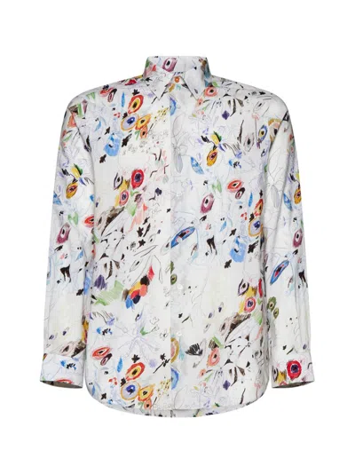 Paul Smith Abstract Graphic Printed Shirt In Multi