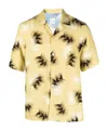 Paul Smith Bowlinghemd Mit Abstraktem Print In Yellow