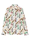 Paul Smith Abstract-print Cotton Shirt In Multi