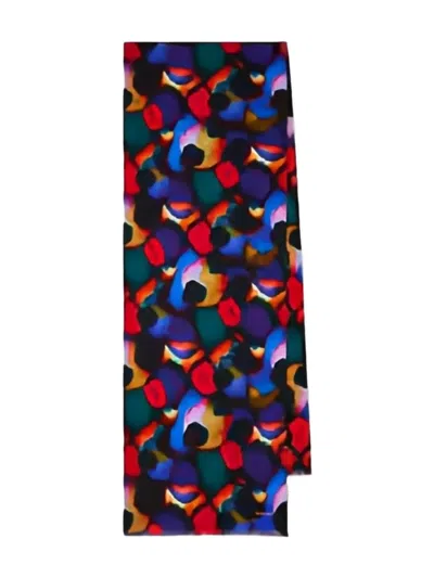 Paul Smith Abstract-print Scarf In Multi