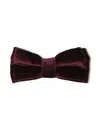 Paul Smith Burgundy Velvet Pre-tied Bow Tie Red In Brown