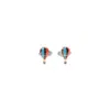 Paul Smith Multicolor Air Baloon Copper Cufflink In Burgundy