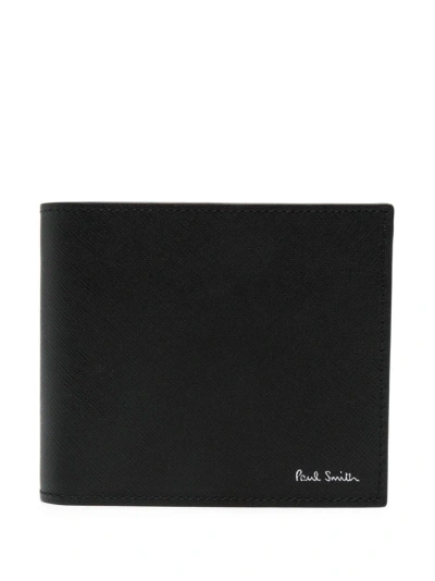 Paul Smith Air Balloon Print Wallet In Black