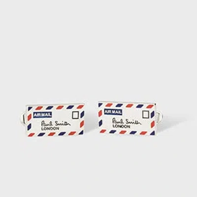 Paul Smith 'airmail' Cufflinks In Red