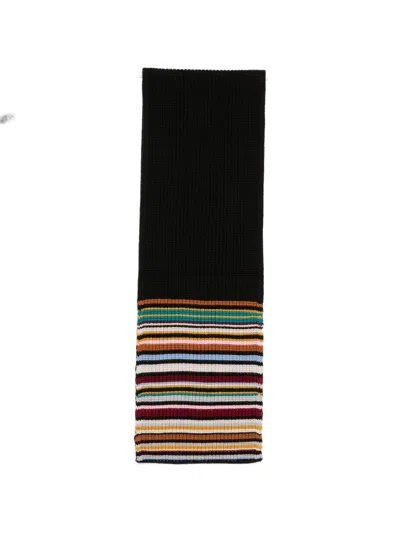 Paul Smith Alba Sig Scarf In Yellow