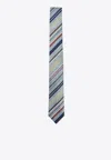 Paul Smith Tie Regular Shape Diagonal Stripe Design In Multi