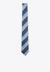 Paul Smith Horizontal Stripe Tie Regular Width Design In Multi