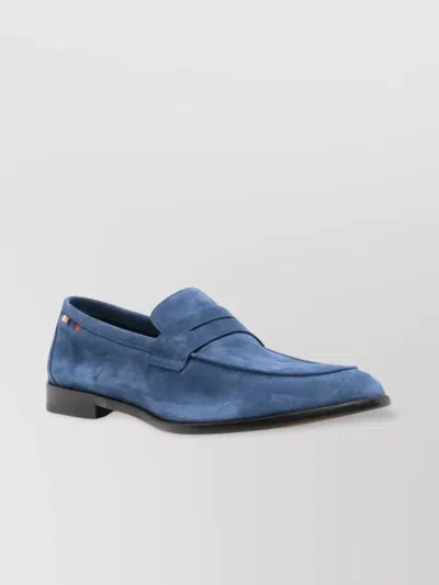 Paul Smith Almond Toe Suede Finish Lace-up Shoes