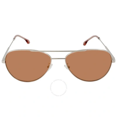 Paul Smith Angus Brown Pilot Unisex Sunglasses Pssn006v2s 001 58 In Brown / Silver