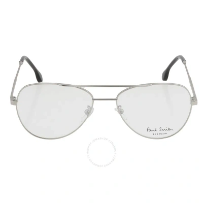 Paul Smith Angus Demo Pilot Unisex Eyeglasses Psop006v1 003 55 In Silver