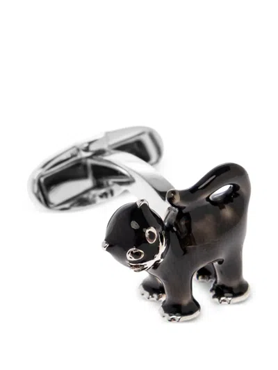 Paul Smith Animal-shaped Cufflinks In Black