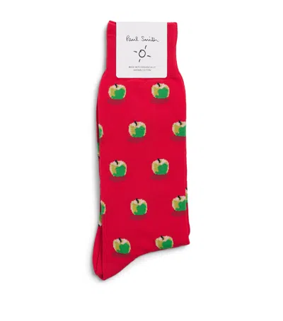 Paul Smith Apple Socks In Multi