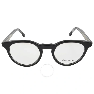 Paul Smith Archer Demo Round Ladies Eyeglasses Psop013v2 001 48 In Black / Ink