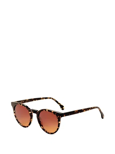 Paul Smith Archer Round-frame Sunglasses In Brown
